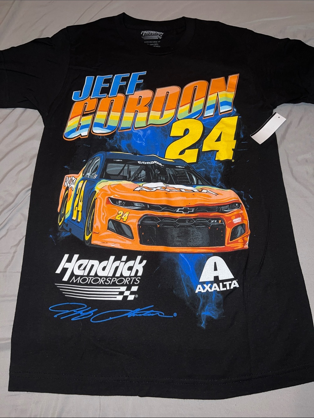 Jeff Gordon 24 Hendrick Motorsports Axalta Graphic Tee - Black/Orange